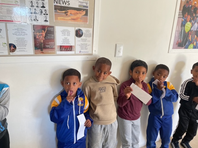 Children at the Just Care aftercare centre