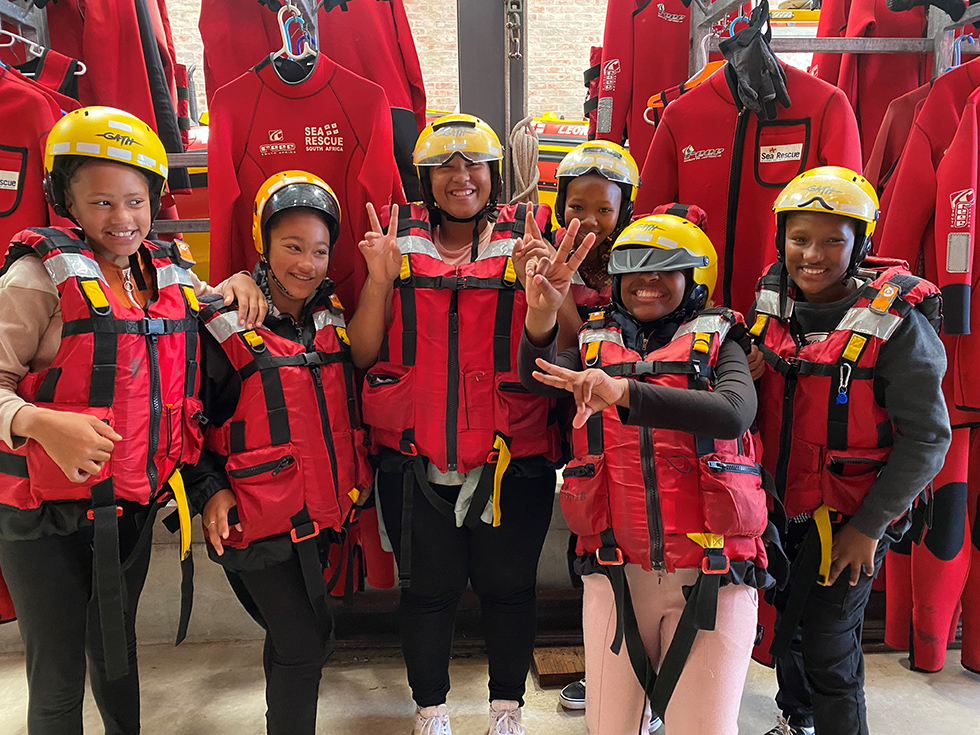 Girls taking part in the Sustainable Futures holiday programme